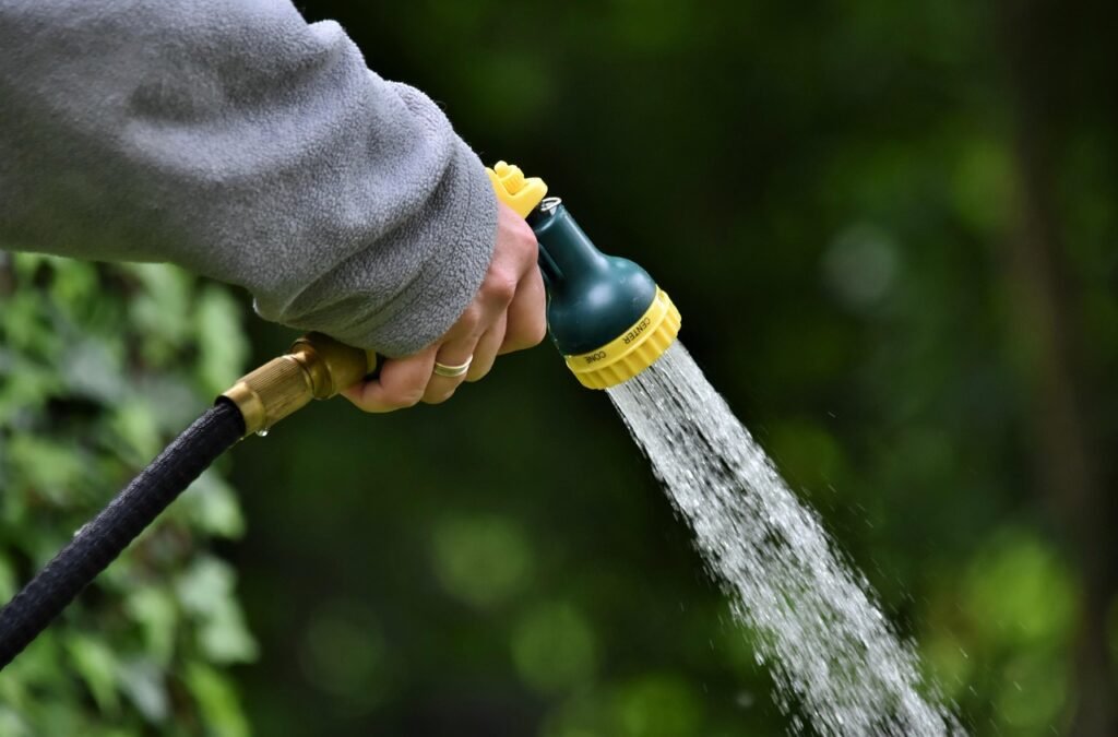 water jet, shower, nature, to water, water, garden, hand, hose